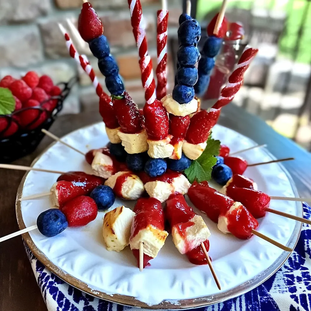 Tips for Red, White, and Blue Fruit Skewers