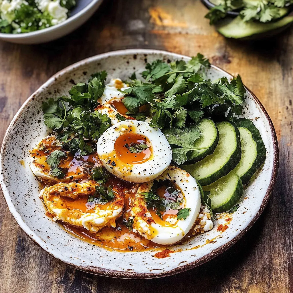 Tips for Turkish Eggs with Chile Butter and Whipped Feta.