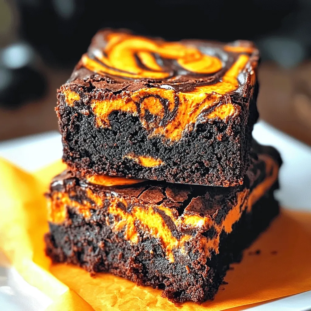Tips for Halloween Swirl Cream Cheese Brownies