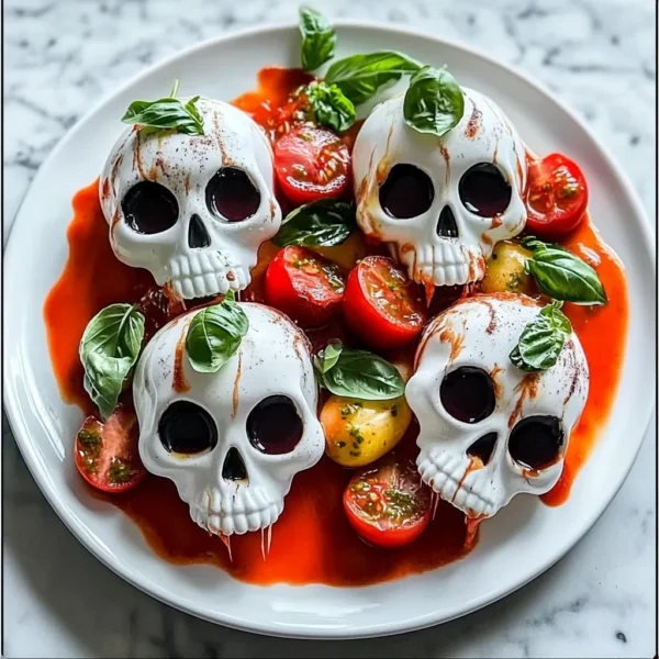 Halloween Skull Caprese
