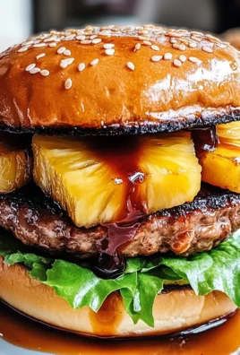 Hawaiian Teriyaki Pineapple Burgers