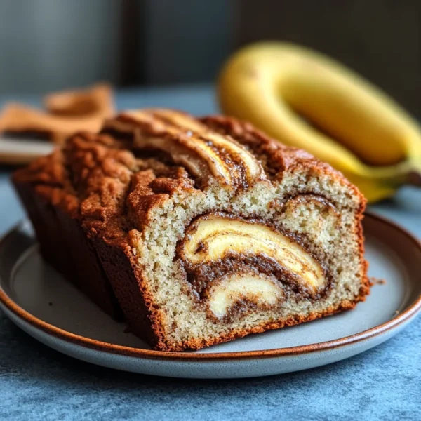 Homemade Cinnamon Swirl Banana Bread: Moist, Fluffy & Infused with Cinnamon