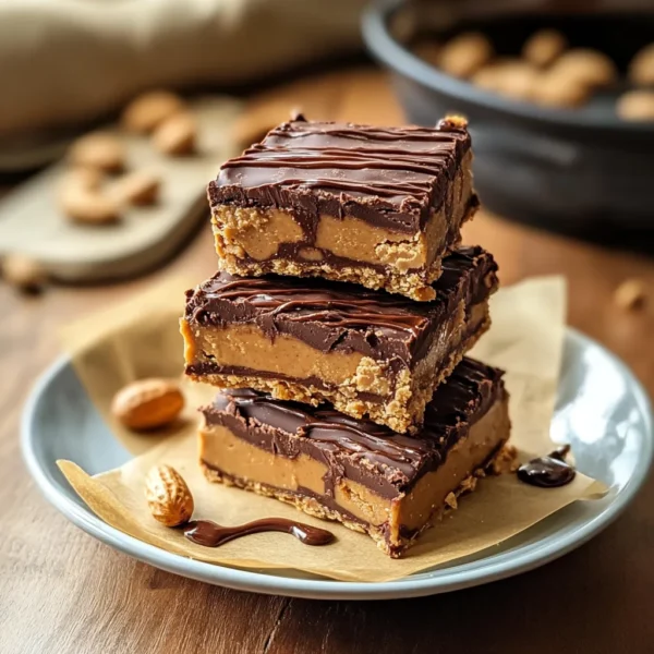No-Bake Chocolate Peanut Butter Bars