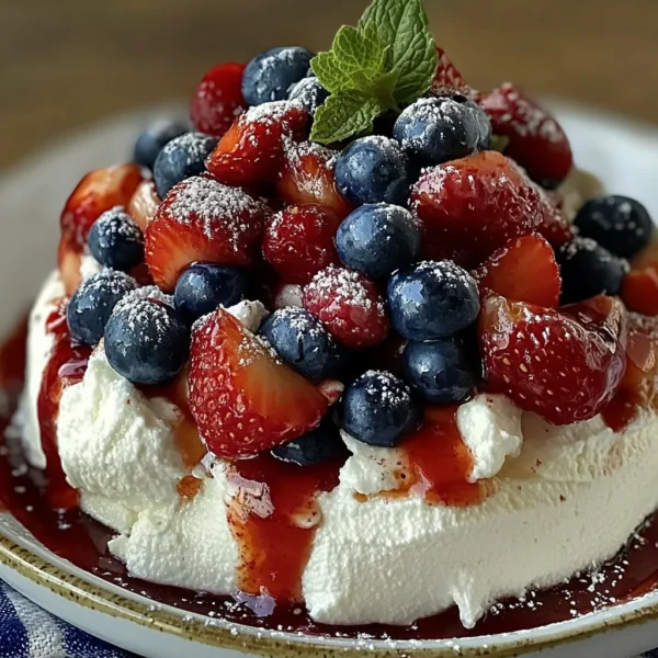 Red White & Blue Cheesecake Salad