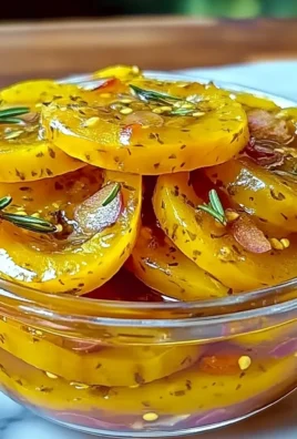 Sweet and Tangy Yellow Squash Pickles