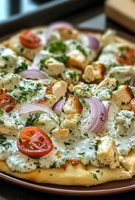 Tzatziki Chicken Pizza
