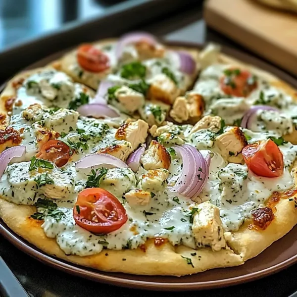 Tzatziki Chicken Pizza