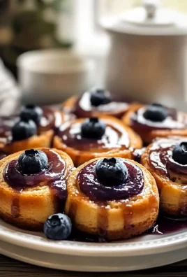 Blueberry Bliss: Delicious Cinnamon Rolls Freshly Baked