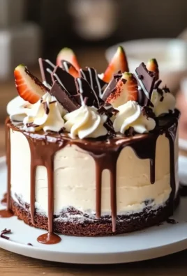 Indulgent Hot Fudge Sundae Brownie Cheesecake