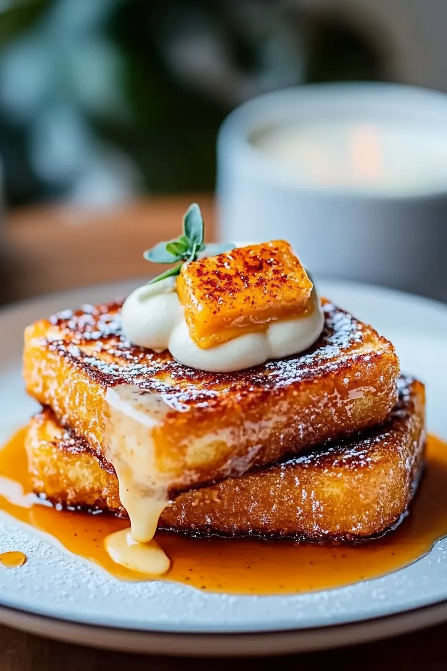 Pumpkin French Toast Breakfast