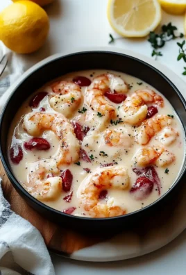 Rich Crab and Shrimp Bisque in a Bowl Garnished with Herbs