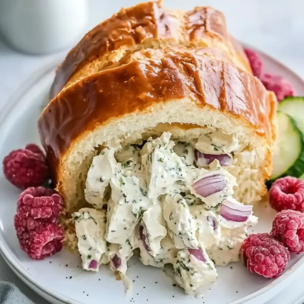 Savory Dill Pickle Chicken Salad in a Bowl