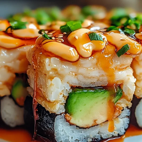 Delicious SPICY SHRIMP SUSHI STACKS Ready to Enjoy
