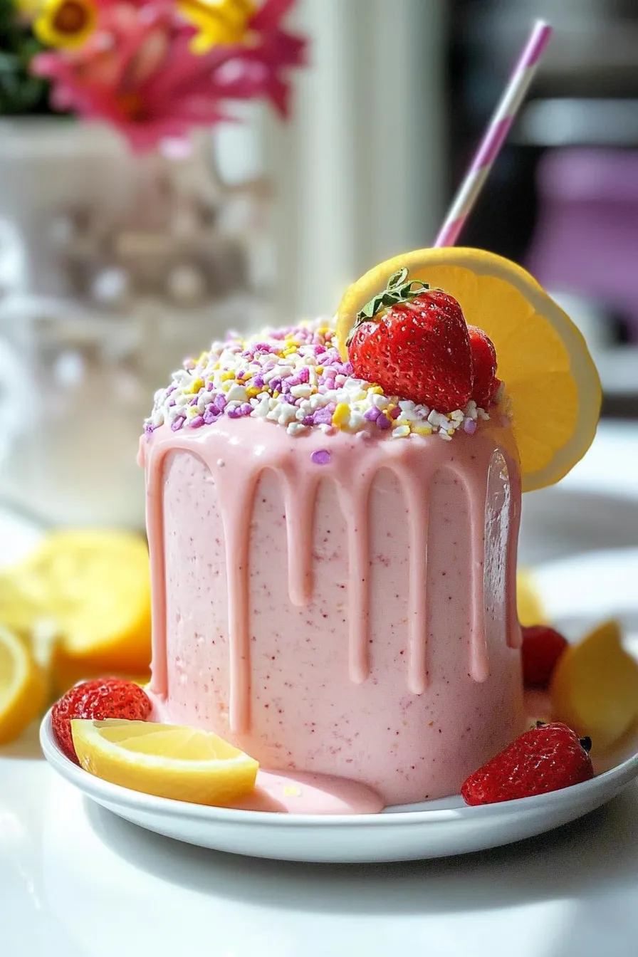Strawberry Frosted Lemonade.
