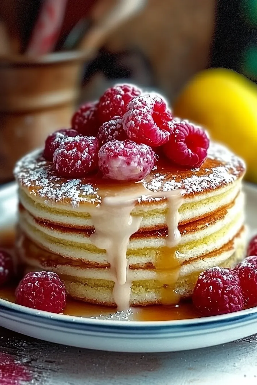 Tall & Fluffy Ricotta Pancakes with Lemon Zest
