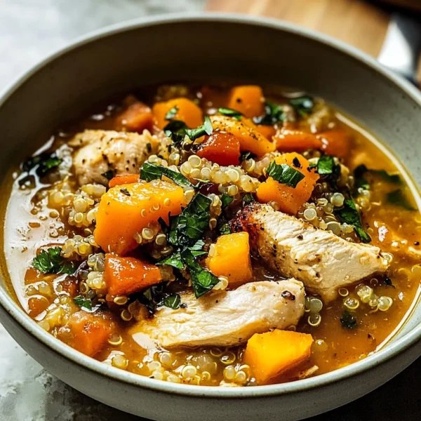 Fall Chicken Stew with Quinoa and Butternut Squash