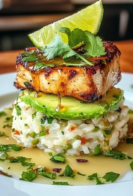 HONEY LIME CHICKEN & AVOCADO RICE STACK