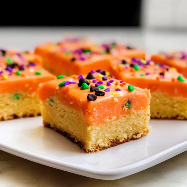 Halloween Frosted Sugar Cookie Bars