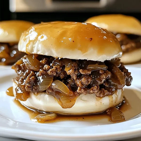 Irresistible French Onion Beef Sloppy Joes