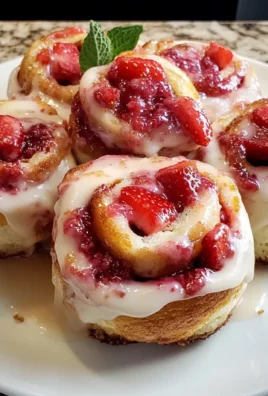 STRAWBERRY CHEESECAKE CINNABON ROLLS
