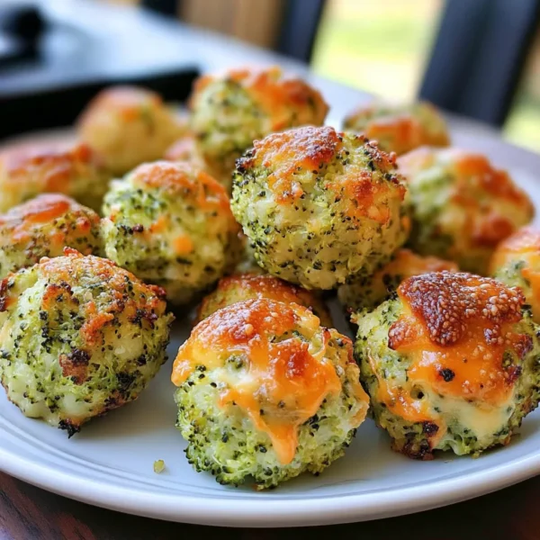 BAKED BROCCOLI CHEESE BALLS
