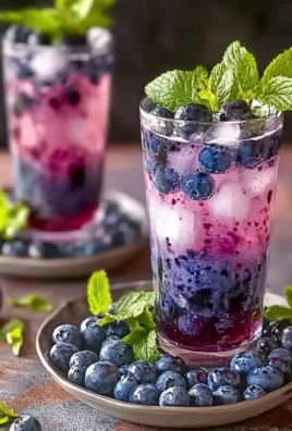 Blueberry Mojito Mocktails