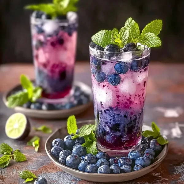 Blueberry Mojito Mocktails