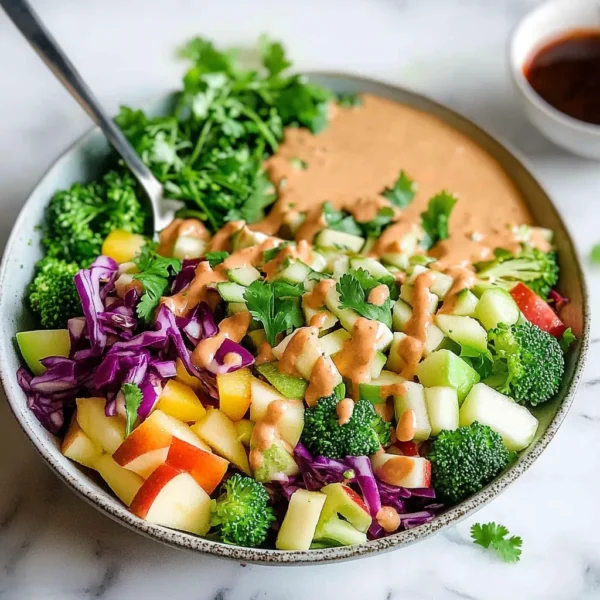 Broccoli and Apple Rainbow Salad