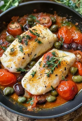 Cod Provençal with Tomatoes, Capers and Olives