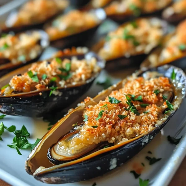 Corsican Stuffed Mussels (Moules Farcies)