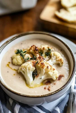 Creamy Roasted Cauliflower Soup