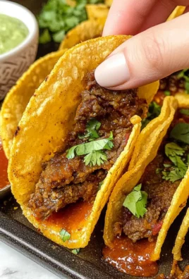 Crispy Baked Beef Tacos