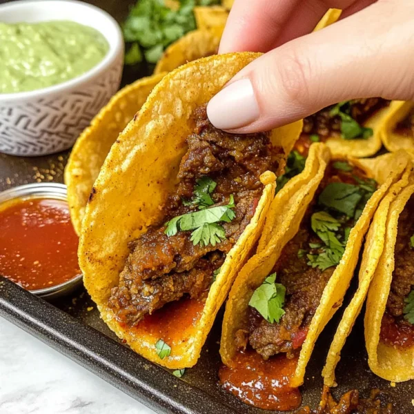 Crispy Baked Beef Tacos