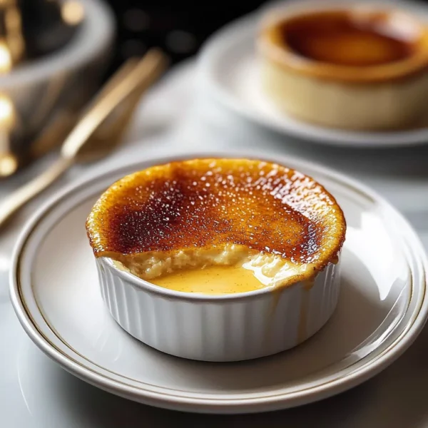 Eggnog Crème Brûlée with Caramelized Sugar