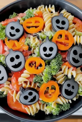 Festive Halloween Pasta Salad