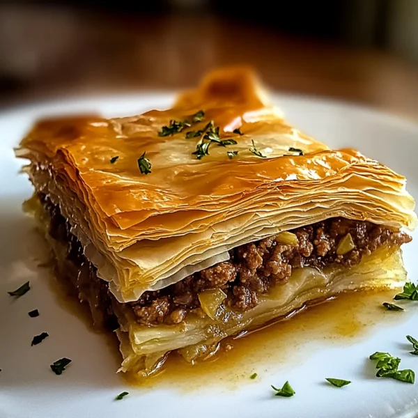 Greek Phyllo Meat Pie