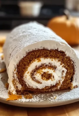 Irresistible Fall Pumpkin Spice Roll Cake with Creamy Filling