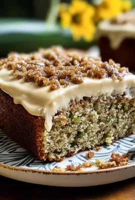 Irresistible Homemade Zucchini Cake With Brown Sugar Icing