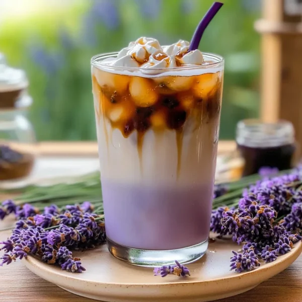 Lavender Honey Iced Latte