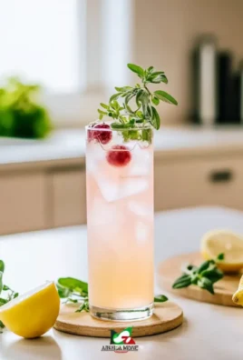 Lemon Thyme Sparkler Mocktail Recipe