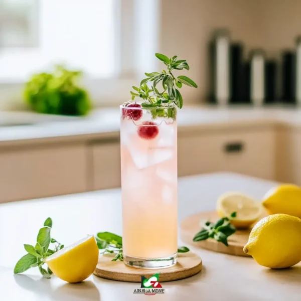 Lemon Thyme Sparkler Mocktail Recipe