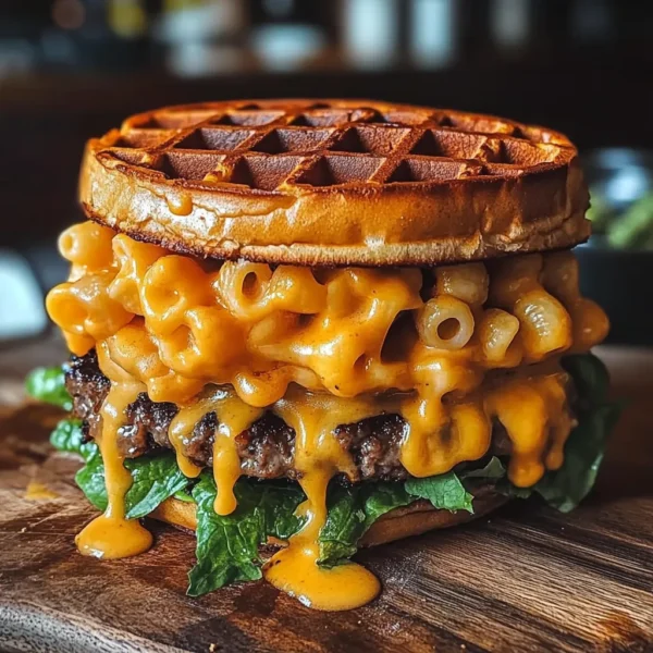 Mac ‘N Cheese Waffle Burger Recipe: A Creative Comfort Food Sensation