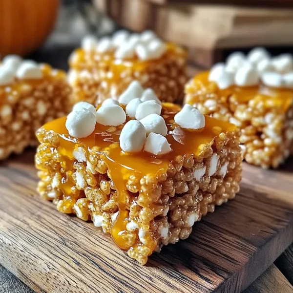 Pumpkin Spice Rice Krispie Treats Tasty Fall Snack