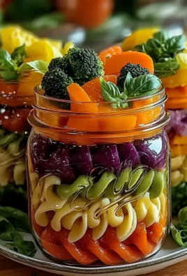 Rainbow Veggie Pasta Jars: A Vibrant and Nutritious Meal