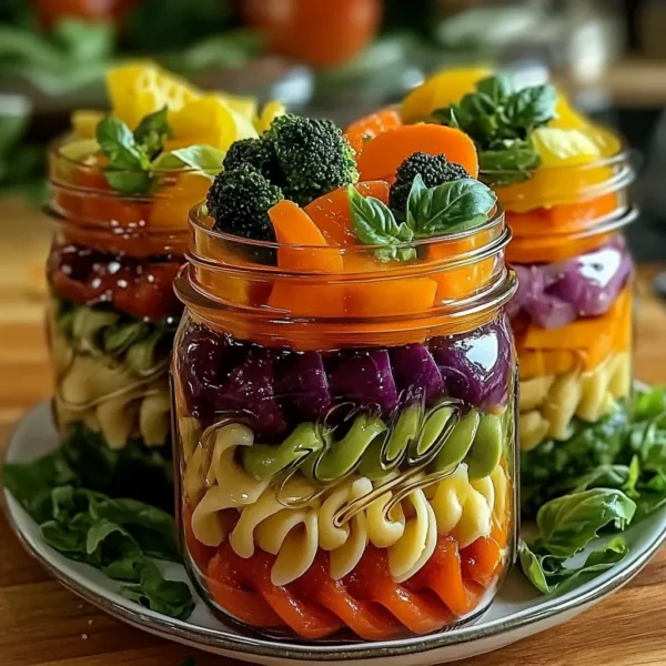 Rainbow Veggie Pasta Jars: A Vibrant and Nutritious Meal
