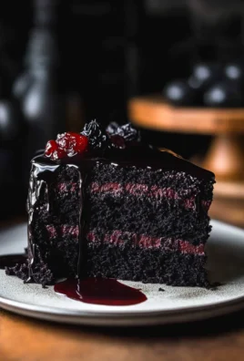 SPOOKY BLACK VELVET HALLOWEEN CAKE