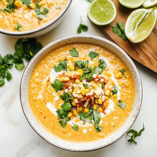 Slow Cooker Mexican Street Corn Soup