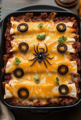 Spider Hatchling Enchilada Casserole