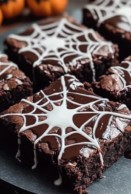 Spooky Spiderweb Brownies