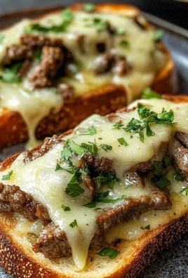 Steak and Cheese Garlic Toast : Cheesesteak Meets Texas Toast
